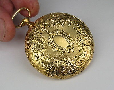 Vintage & Rare JUVENIA pocket watch case, 18 kt solid gold, minute 