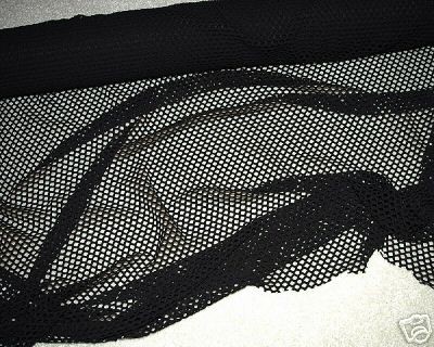 poly nylon mesh stretch 1 yard x 58 wide black