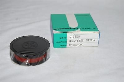 UNDERWOOD TYPEWRITER Ribbon Sealed Black & Red Medium 1/2 x 12 Yds 