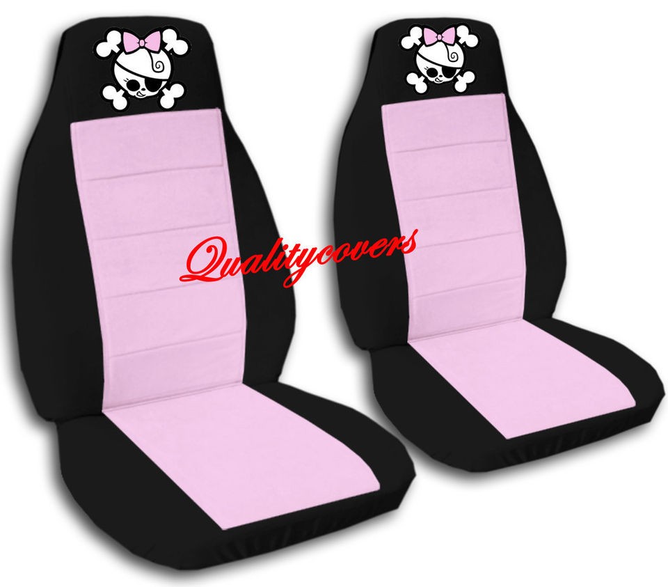   girly skull black/cute pink car seat covers,OTHER ITEMS&BACK SEAT AVBL