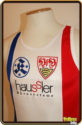   STUTTGART FOOTBALL CLUB VEST RUNNING RARE TRAINING SINGLET D7 LARGE