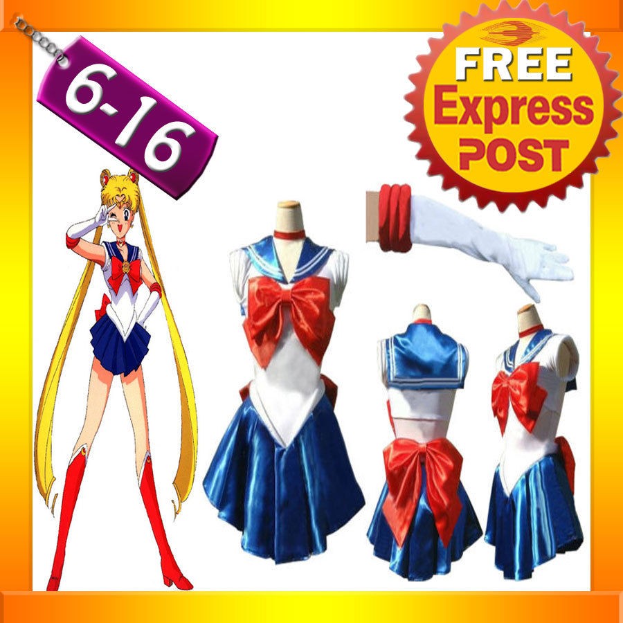 G33 Sailor Moon Costume Cosplay Uniform Fancy Dress Up Sailormoon 