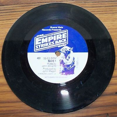 1980 STAR WARS THE EMPIRE STRIKES BACK BOOK 45 RECORD LP Vinyl