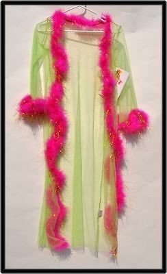 girl pre teen halloween costume flower power hippie jacket med