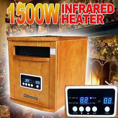 New 1500W Diva Tranquility Portable Quartz Infrared Space Heater 1500 