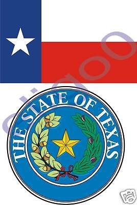 texas state flag seal 2x bumper stickers decals usa from