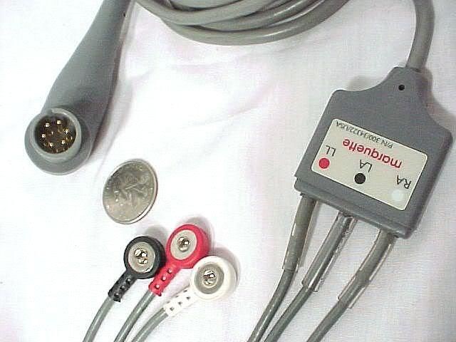 marquette ekg ecg lie detector patient interface cable time left