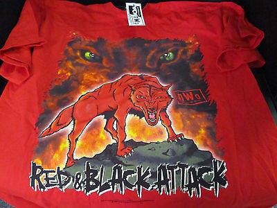 Newly listed VINTAGE WCW XL Shirt NEW with tags NWO RED AND BLACK 