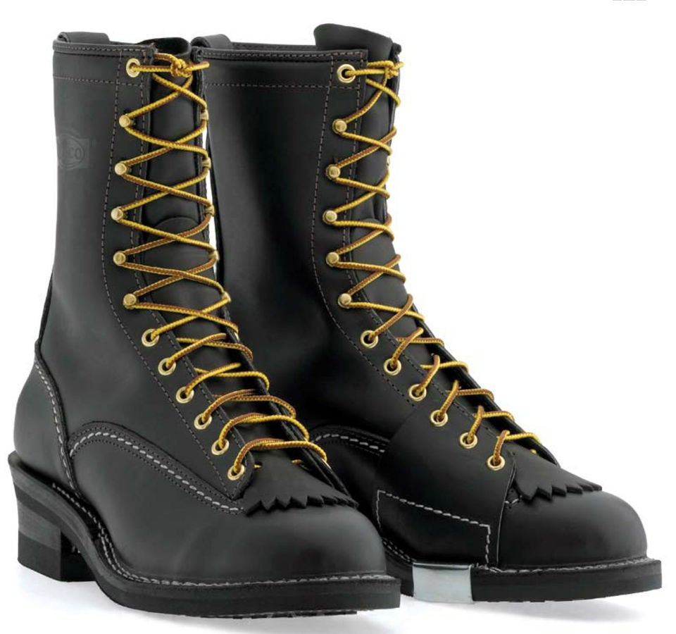 Wesco HIGHLINER Mens Stock Boots Black STYLE 9710   430 Vibram Sole