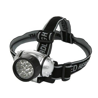 DesignersEdge Battery Operated 21 LED Lycra Headband Light L1240