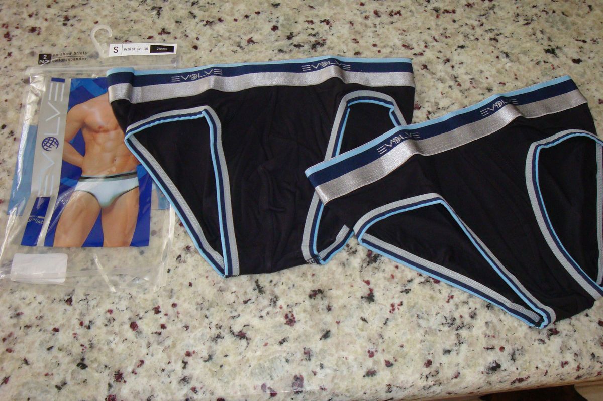 2 Pack 2xist EVOLVE Underwear Mens Medium 32-34 No Show Briefs