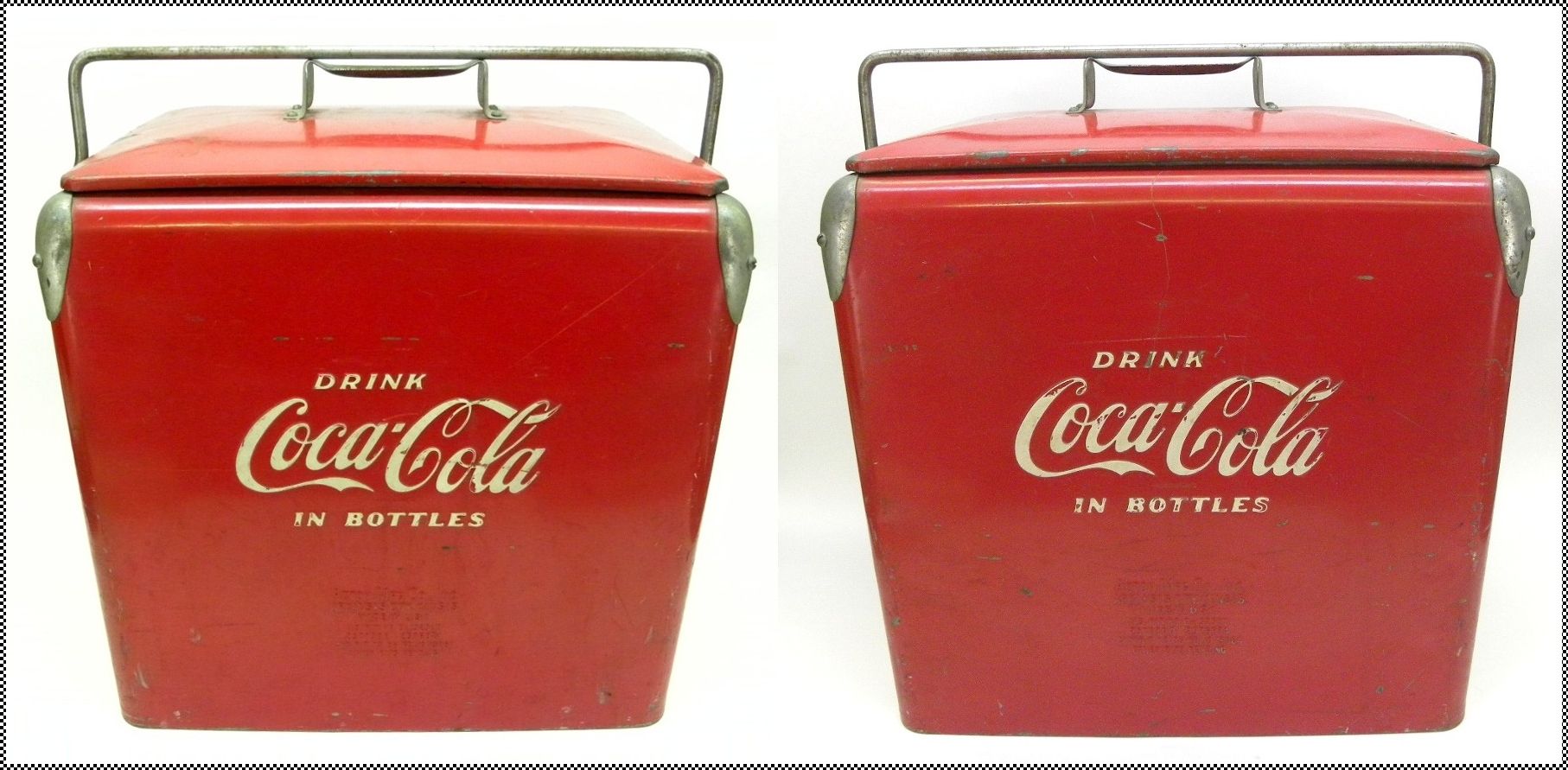 1940s Vintage Acton Mfg Drink Coca Cola Coke Cooler for Picnic or 