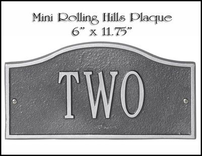   PRODUCTS ROLLING HILLS MINI ADDRESS PLAQUE SIGN MARKER DISCOUNT PRICE