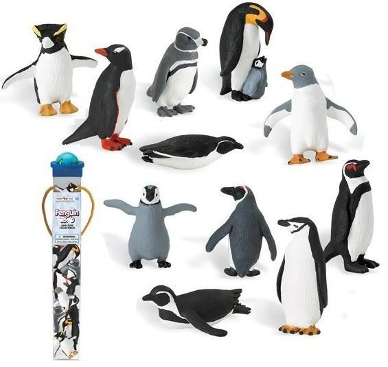 11 Mini Collectable Penguin Figures New 2 Lot Pack Mix