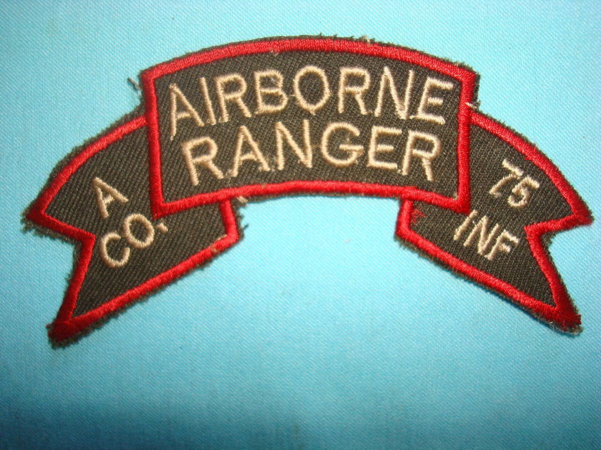   Company Airborne Ranger 75th Infantry Regiment Scroll Patch