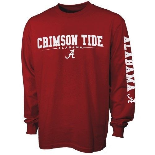 Alabama Crimson Tide Standard Crimson Long Sleeve T Shirt