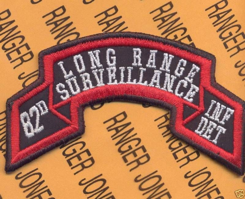 82nd Inf DET abn LRS Airborne Ranger Scroll Patch