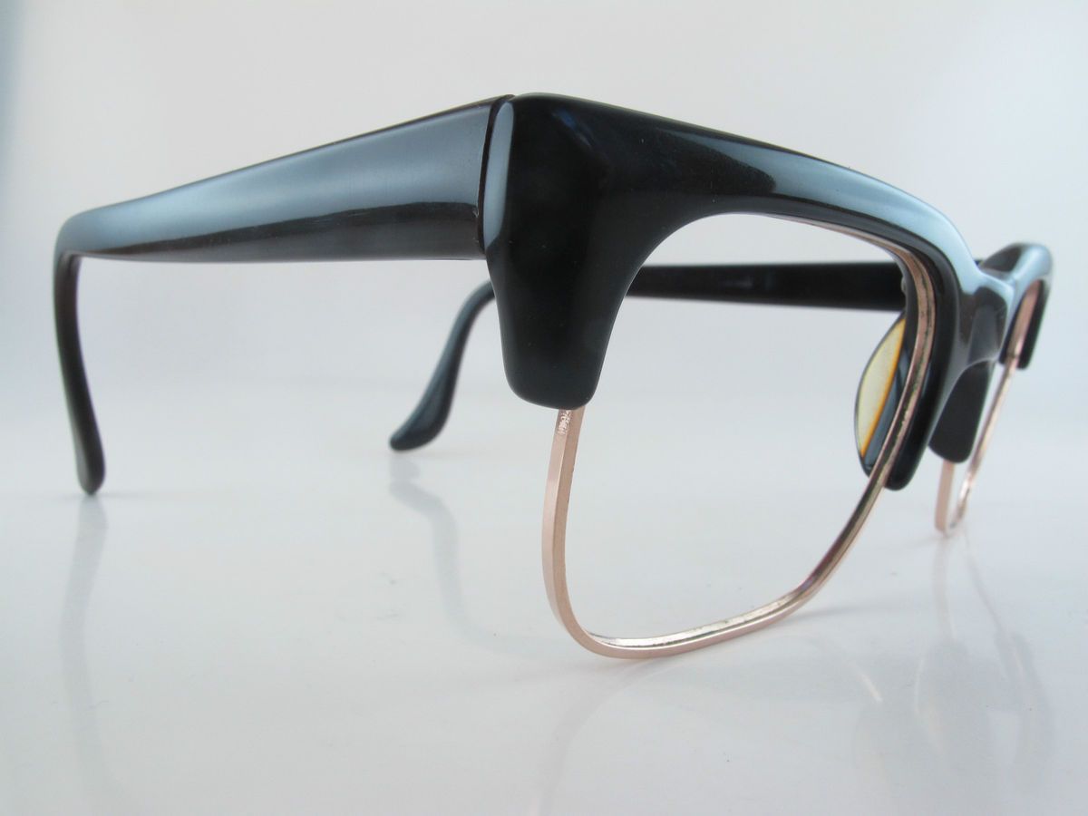 Vintage 60s eyeglasses frames CBM dark brown Mod CHAMPION made in 