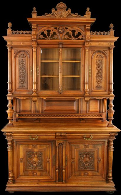 Antique French Renaissance Buffet Cabinet Sideboard
