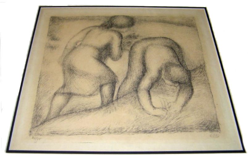 ARISTIDE MAILLOL Glaneuses Gleaners Lithograph