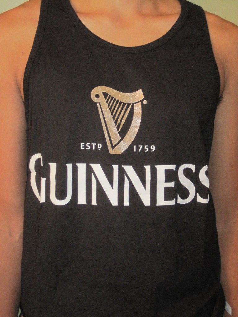 Arthur Guinness Irish Beer Mens Summer Beach Tank Top Muscle Tshirt 