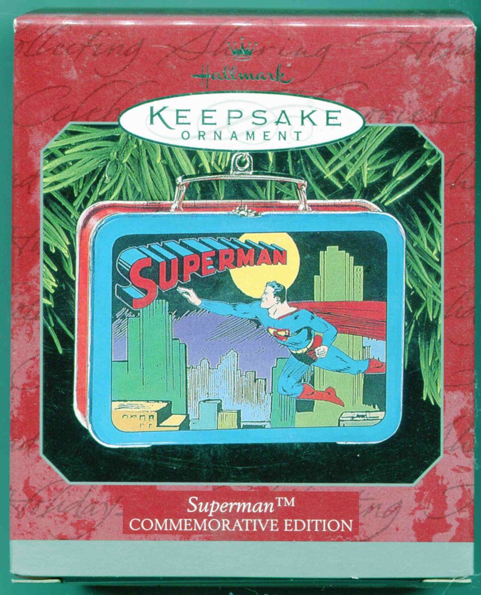 Superman Hallmark Ornament 1998 Lunchbox Opens Commemorative Edition 