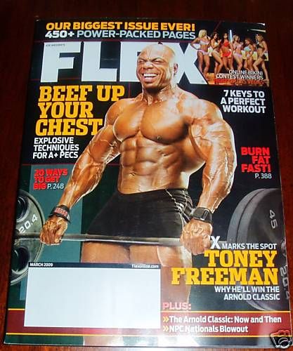 Flex Magazine March 2009 Toney Freeman New