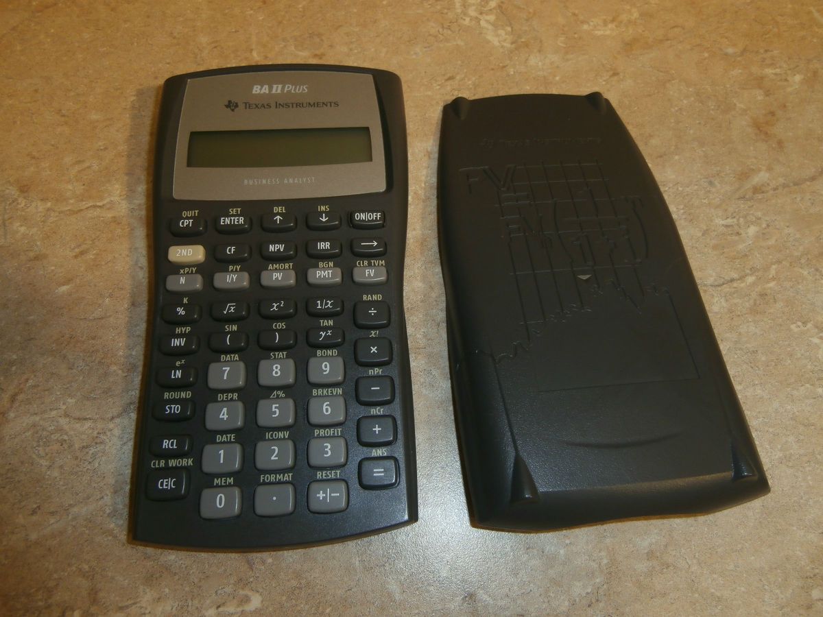 Texas Instruments BA II Plus Pro Scientific Calculator with manual 