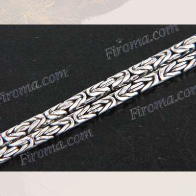 20 2 5mm Byzantine Bali Solid 925 Sterling Silver Chain Necklace 