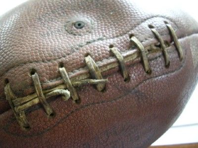 HERE IS A VINTAGE WILSON F1154 OFFICIAL PAUL HORNUNG FOOTBALL, HAS A 