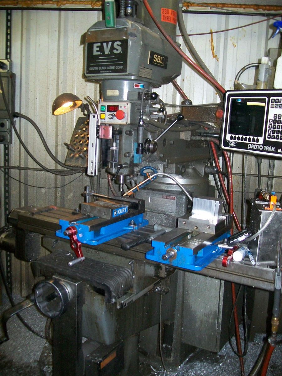 South Bend Lathe 2 Axis CNC Proto Trak MX2 5 HP Vertical Mill, Milling 