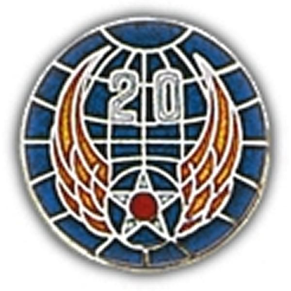 20th Air Force Pin US Air Force 20th Air Force Round Hat or Lapel Pin 