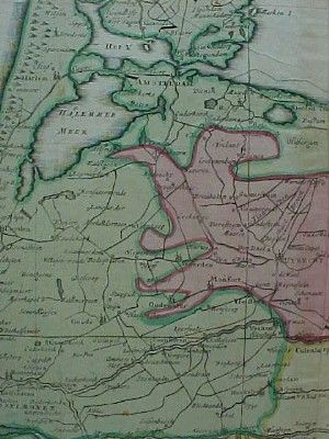 1709 Senex Elihu Yale Map Holland Netherlands Amsterdam