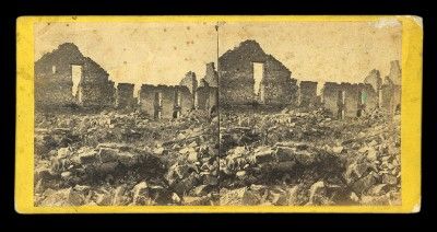   Fort Ticonderoga Stereoview by E H T Anthony Co Lake Champlain