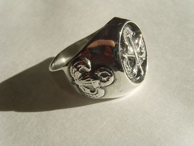Old SPECIAL FORCES AIRBORNE RING STERLING SILVER 925 Vietnam 1961 75