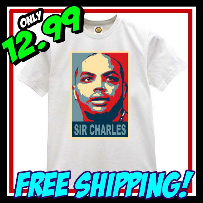 New Charles Barkley Obama T Shirt Phoenix Suns TNT