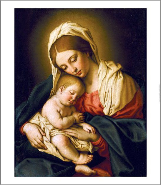 Giovanni Battista Salvi Madonna and Child Print New