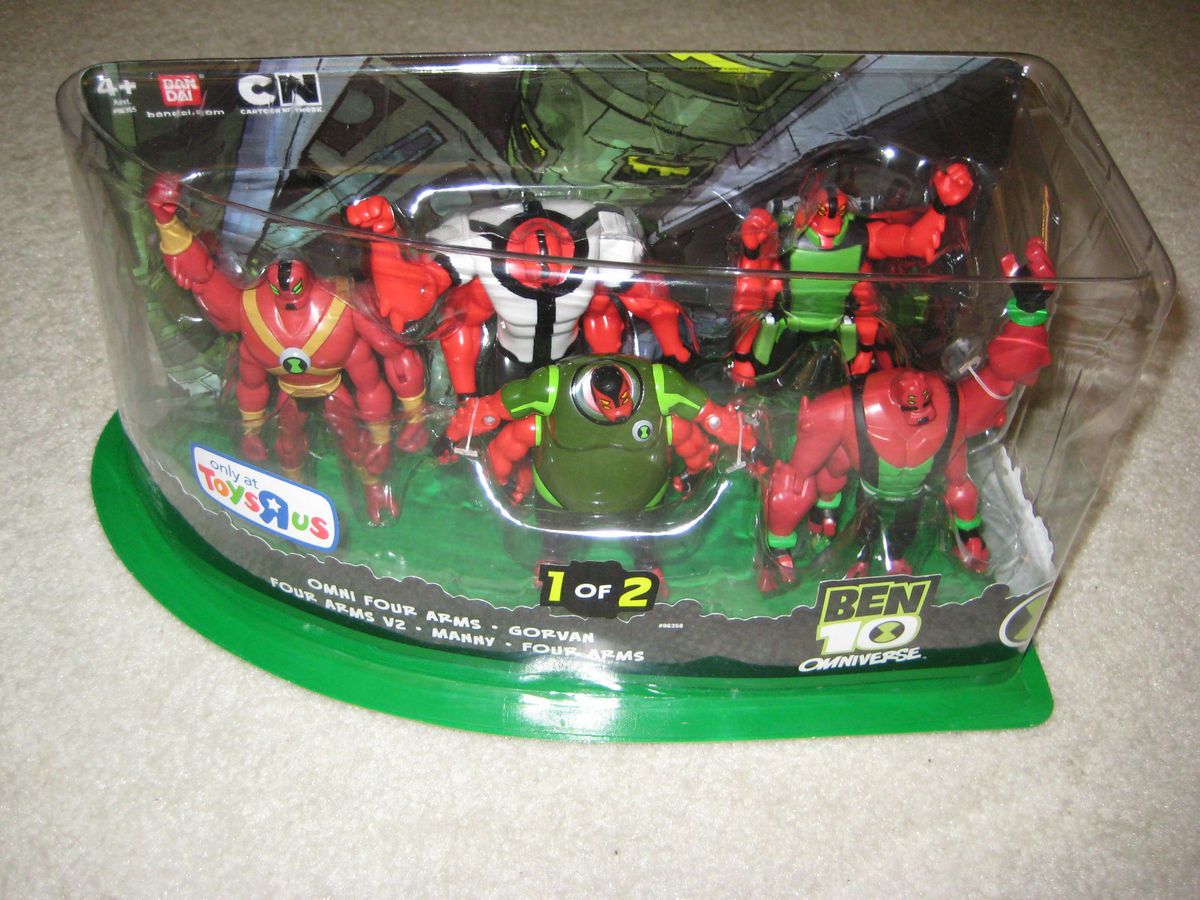Ben 10 Omniverse 5 Pack 4 Arms Action Figures Toys R US Exclusive New 