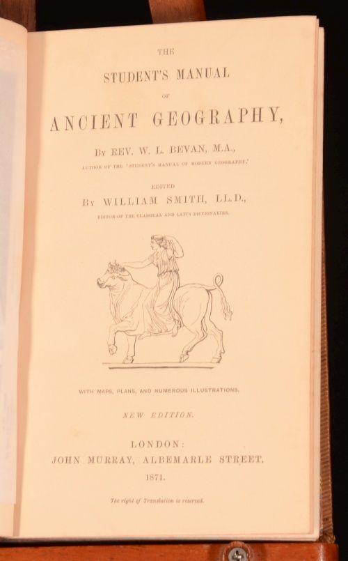   Students Manual of Ancient Geography Rev w L Bevan Illustrated