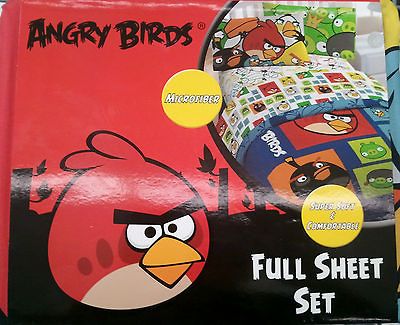 angry birds theme full size sheet set by angry birds