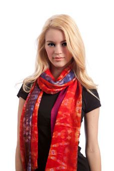 Bindya Large Wool Silk Scarf Shawl Tie Dye Look 1 2 Off $130 and Free 