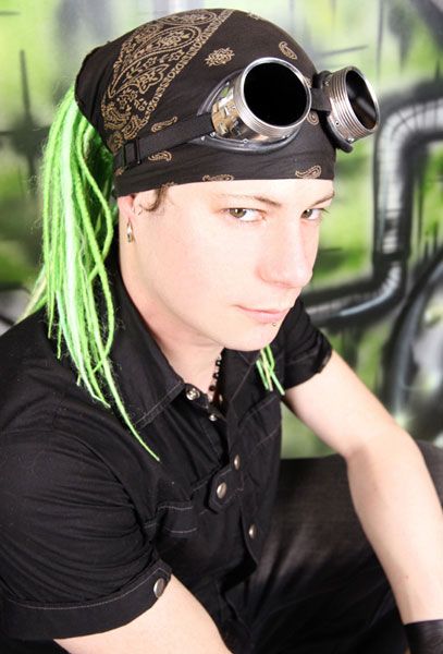 Cyber Goggles Black Lenses Goth Industrial Punk Steampunk 