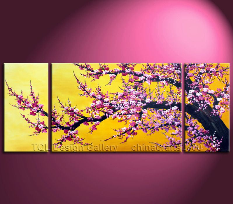 60 Cherry Blossom Tree Artist Signed Original Modern Abstract Art Oil 
