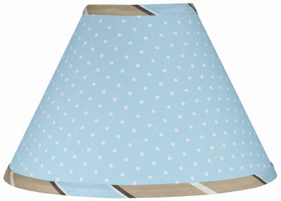 Lamp Shade Blue Brown Polka Dots JoJo Designs Lampshade