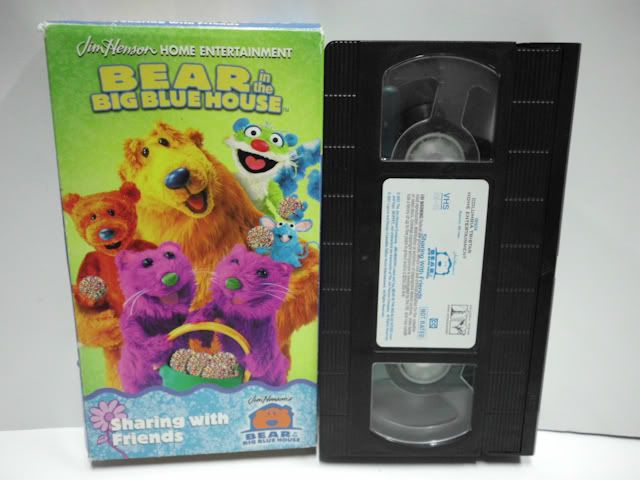 Bear in The Big Blue House Sharing with Friends VHS Movie Video