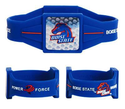 Boise State Broncos Ionic Bracelet Balance 8 Power Force Hologram Dual 