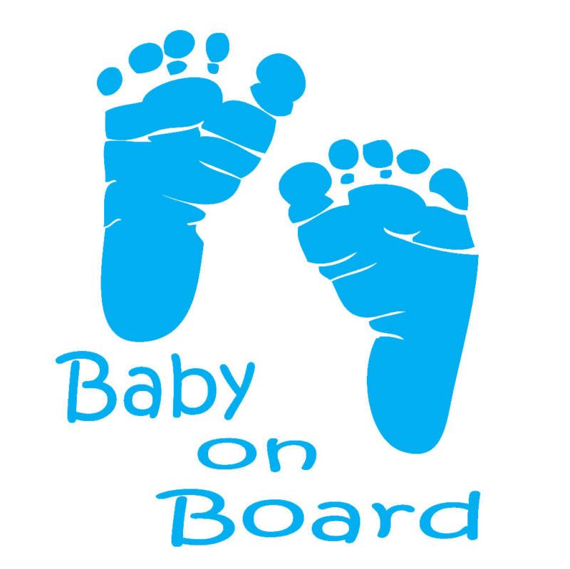 Baby on Board Car Window Decal Great Gift Idea 5X6