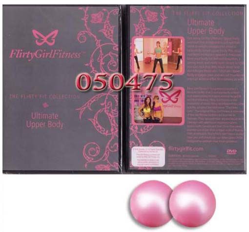 Flirty Girl Fitness Upper Body Workout DVD 2 Gel Balls
