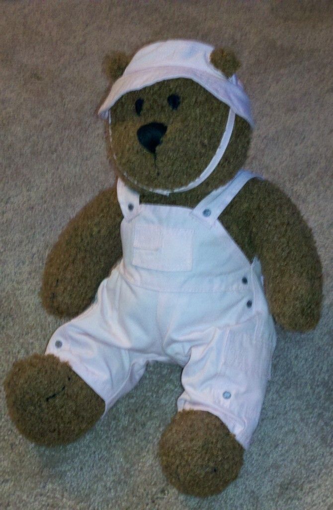 Baby Gap Brannan Curly Brown 13 Teddy Bear Stuffed Plush Brennan LRG 