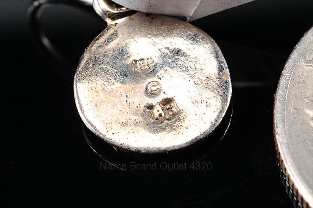 Lee Brevard 18K White Gold 750 Round Flower Earring Single Charm lb 